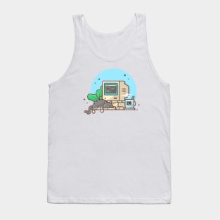 Cute cat sleeping Tank Top